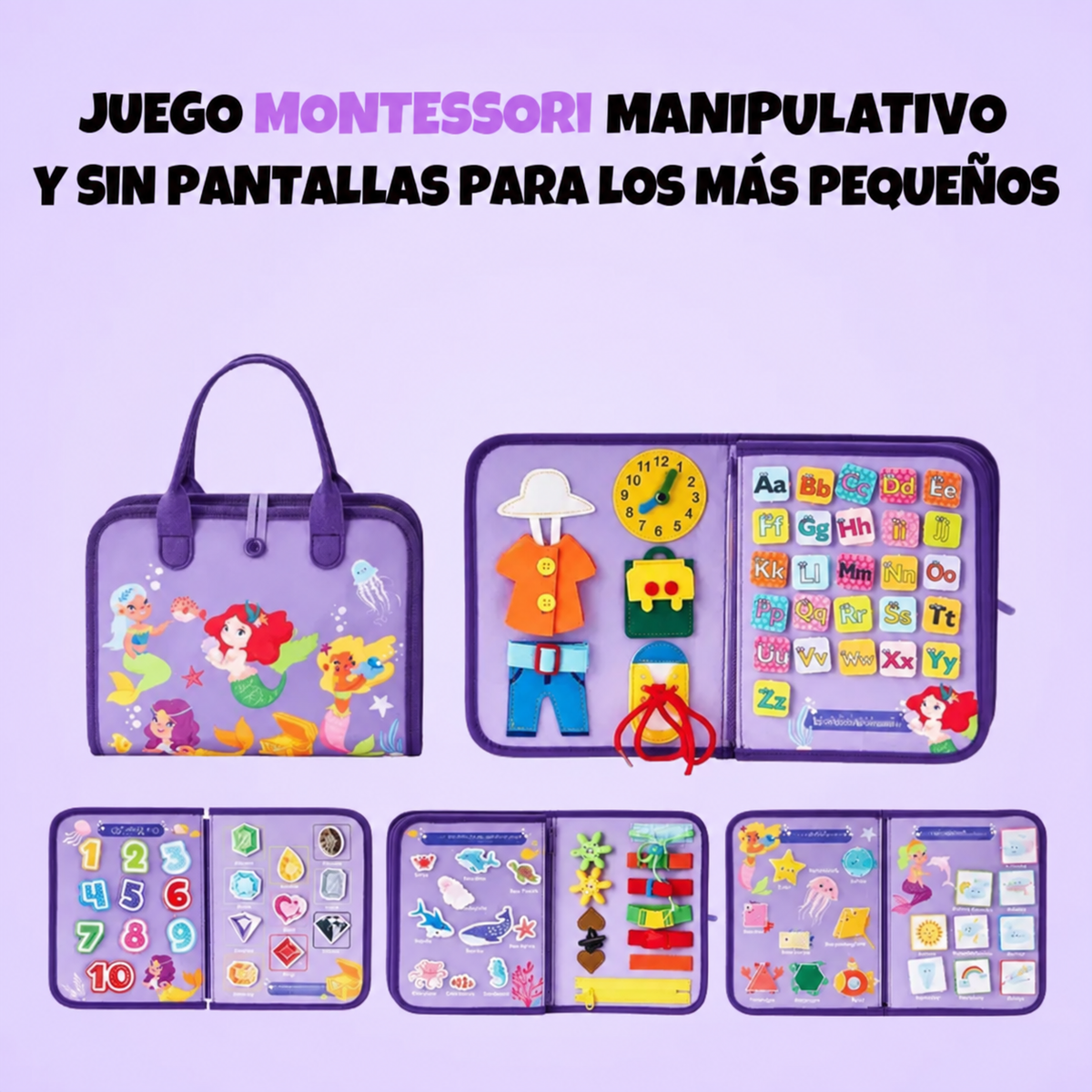 Kinderboard - Libro de desarollo sensorial Montessori