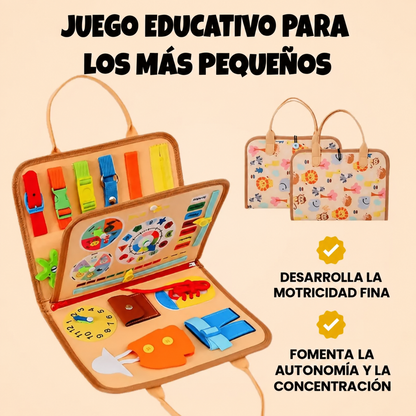 Kinderboard - Libro de desarollo sensorial Montessori
