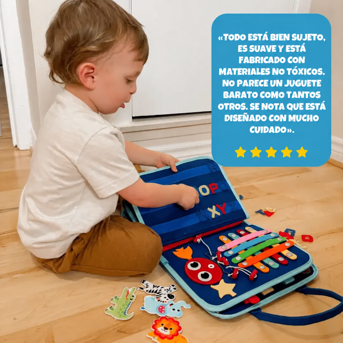 Kinderboard - Libro de desarollo sensorial Montessori