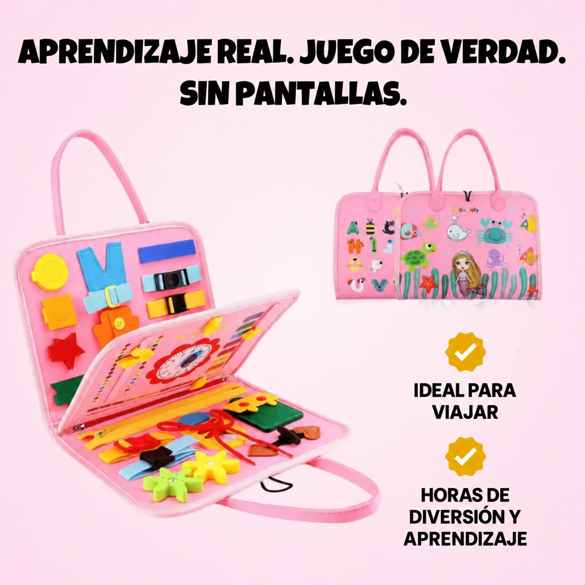 Kinderboard - Libro de desarollo sensorial Montessori