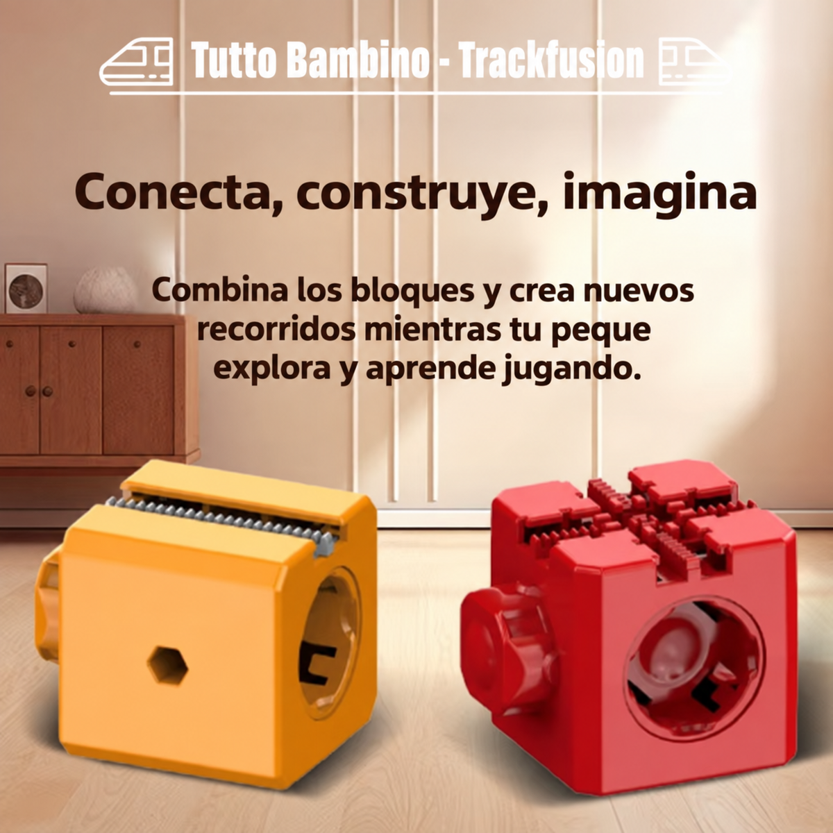 TrackFusion - Circuito de tren 3D para pequeños constructores