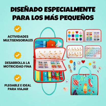 Kinderboard - Libro de desarollo sensorial Montessori