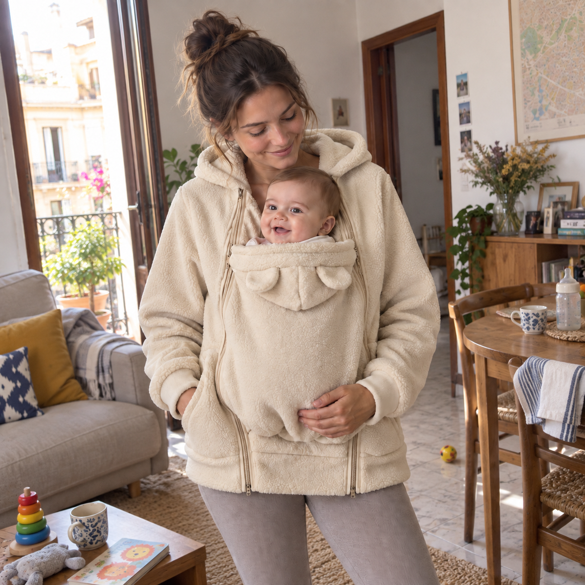 Babyroo - Sudadera de Lana para llevar a tu bebé