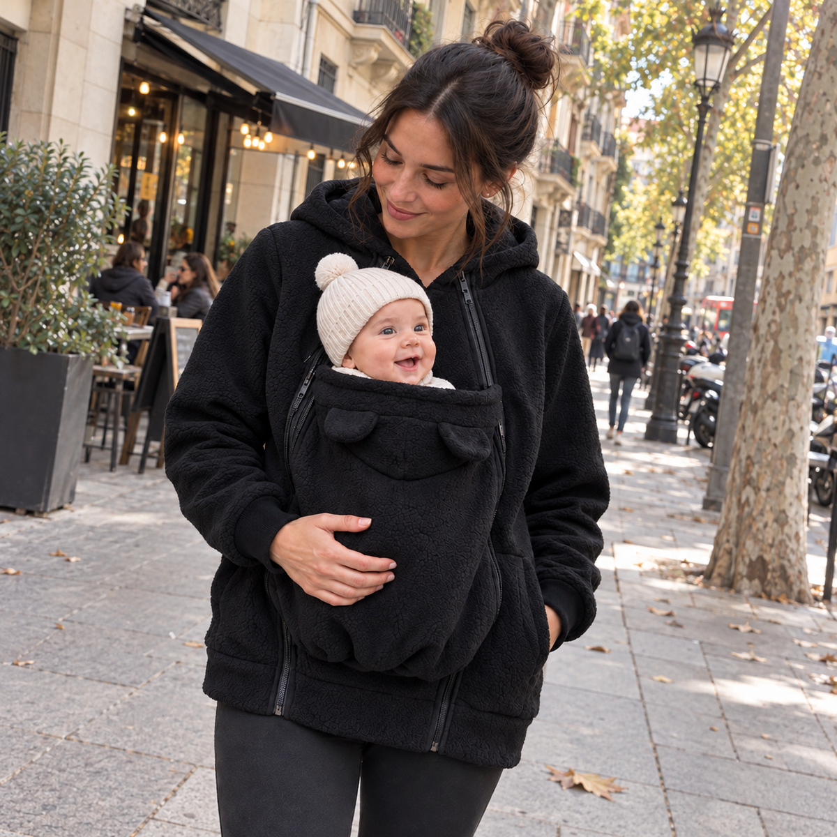 Babyroo - Sudadera de Lana para llevar a tu bebé
